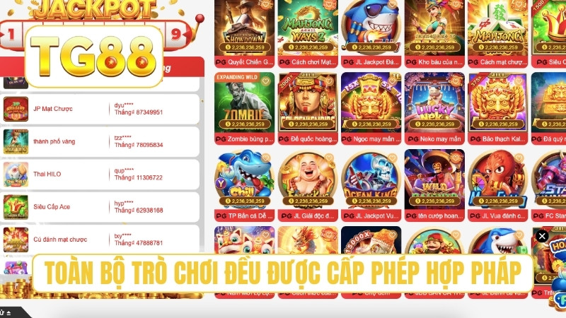TG88 ⭐ Trang Chủ Chính Thức T8/2026 | Link TG88 Xúc Liền +188K 19 Toàn bộ trò chơi đều được cấp phép hợp pháp